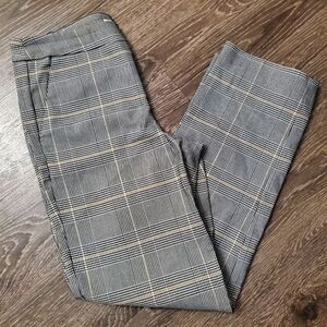 Emma & Olivia Woman's Plaid Pull On Uniform Work Business Pants Trousers Size 10